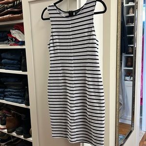 Sanctuary, stripped, white/navy blue dress, excellent condition, size S.